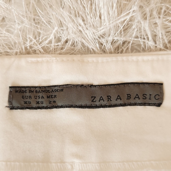 ZARA BASIC White Mini Skirt, Size XS - Picture 4 of 6